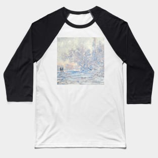 FROST IN GIVERNY - Claude Monet Baseball T-Shirt